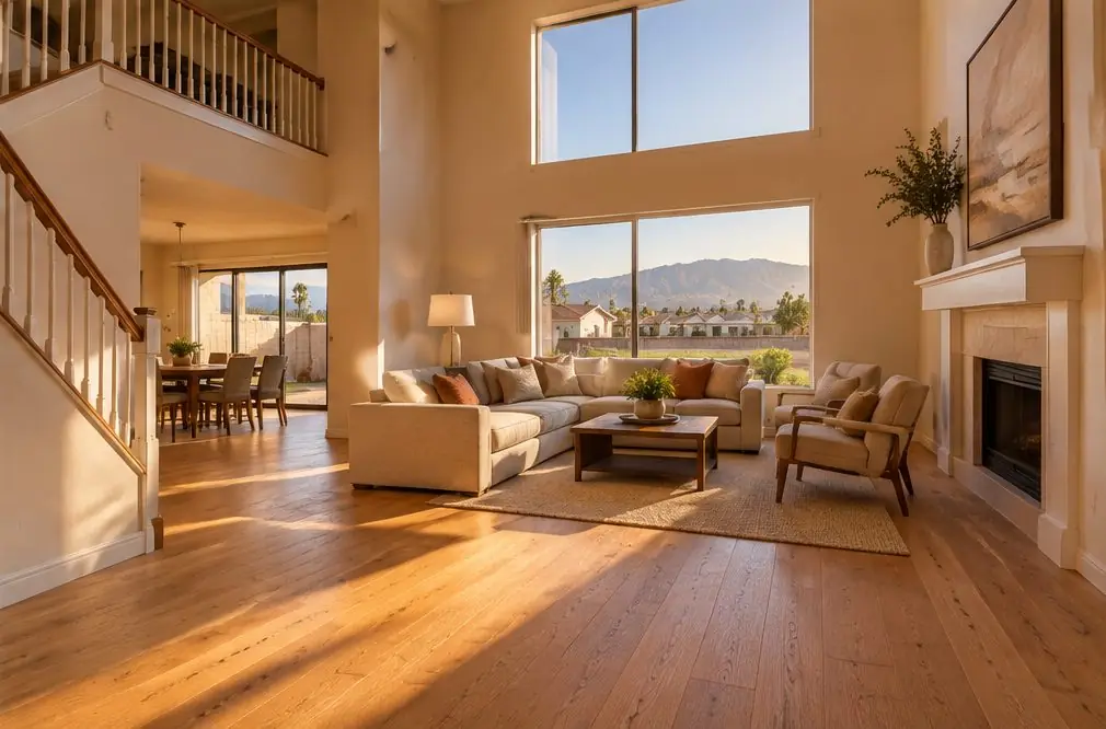 Illustration: a hardwood floor in a typical Summit Heights home